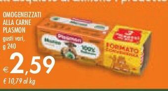 Bennet Omogeneizzati alla carne plasmon offerta