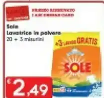 Despar Sole Lavatrice In Polvere offerta