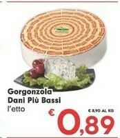Despar Gorgonzola Dani Piu Bassi offerta