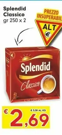 Despar Splendid Caffè Classico 250 G(ml) offerta