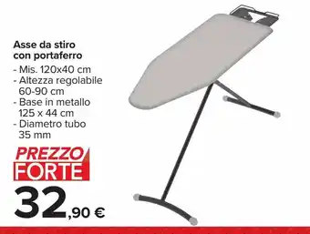 Carrefour Iper Asse da stiro con portaferro offerta