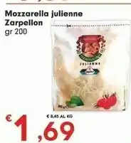 Despar Zarpellon Mozzarella Julienne offerta