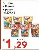 Despar Ferrero EstaThè Pesca Bicchierino 200 G(ml) offerta