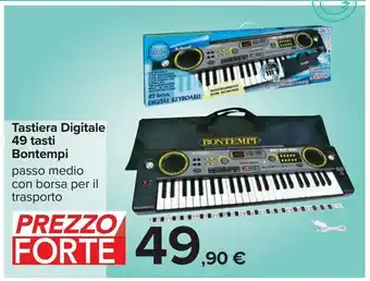 Tastiera digitale 49 tasti bontempi