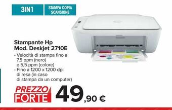 Carrefour Iper Stampante hp mod deskjet 2710e offerta