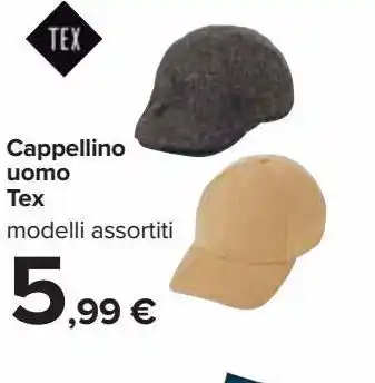 Carrefour Iper Cappellino uomo tex offerta