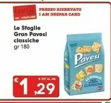 Despar Pavesi Le Foglie Gran Classiche offerta