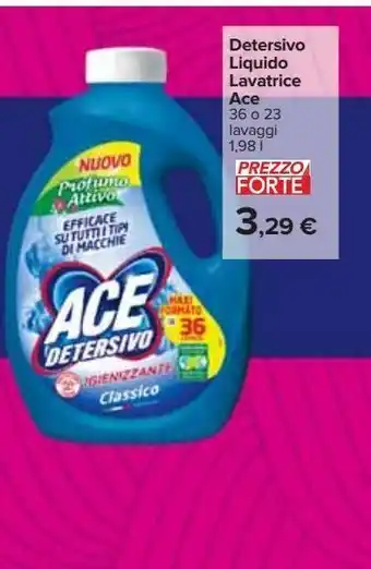 Carrefour Iper Detersivo liquido lavatrice ace 36 o 23 lavaggi 1.98 l offerta