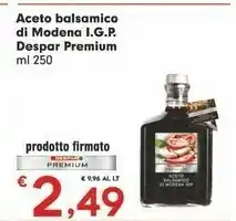 Despar Casa Modena Despar Premium Aceto Balsamico Di Modena Igp offerta