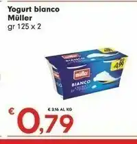Despar Muller Yogurt Bianco Crema Di Yogurt 125 G(ml) offerta