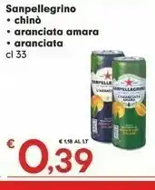 Despar San Pellegrino Sanpellegrino - L'Aranciata 330 G(ml) offerta