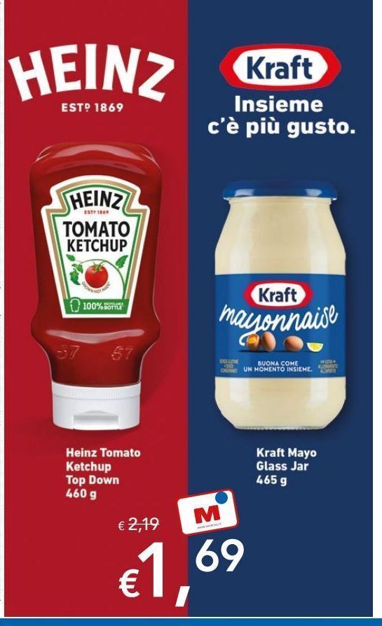 Ketchup mayo kraft offerta di Migross Superstore