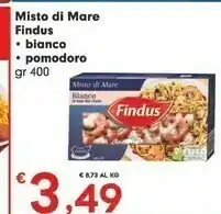 Despar Findus Misto Di Mare Bianco Con Vongole, Totani E Crostacei 400 G(ml) offerta