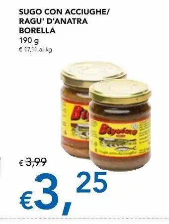 Sugo con acchiughe / ragu d''anatra borella