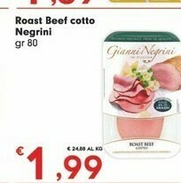 Despar Negrini Roast Beef Cotto offerta