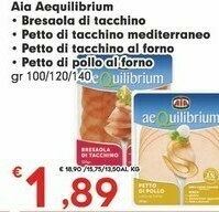 Despar Aia Petto Di Pollo Al Forno Aequilibrium 140 G(ml) offerta