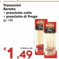 Despar Beretta Tramezzini Prosciutto Cotto offerta