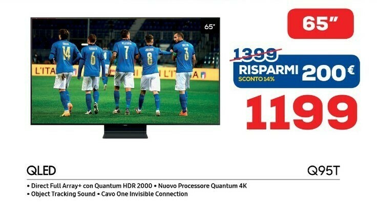 Samsung QLed Q95T offerta di Euronics