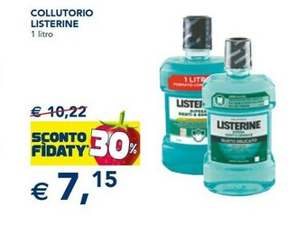 Esselunga Listerine Collutorio 1 Litro offerta