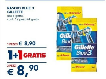 Esselunga Gillette Rasoio Blue 3 offerta