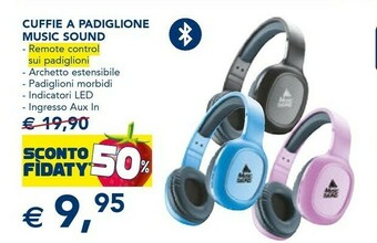 Esselunga Cuffie A Padiglione Music Sound offerta