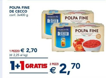 Esselunga De Cecco Polpa Fine offerta