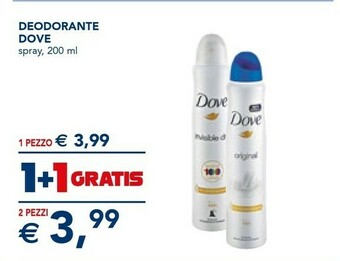 Esselunga Dove Deodorante Spray 200 Ml offerta