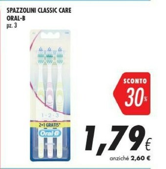 Coop Oral b Oral-B Spazzolini Classic Care offerta
