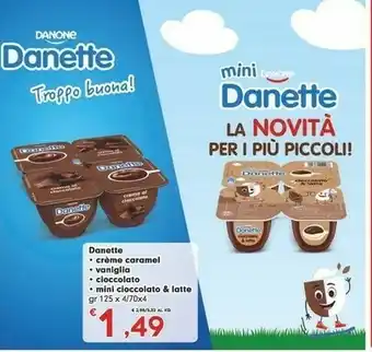 Eurospar Danone Danette Cioccolato 500 G(ml) offerta