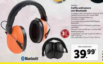 Cuffie antirumore con Bluetooth