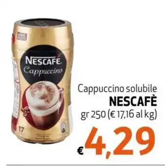 Maxi Family Nescafè Cappuccino solubile gr 250 offerta