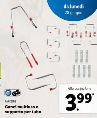 Lidl Ganci multiuso o supporto per tubo offerta