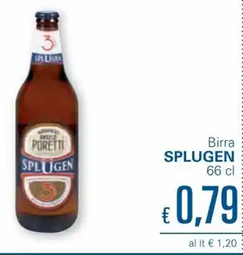 Splugen Birra 66 cl