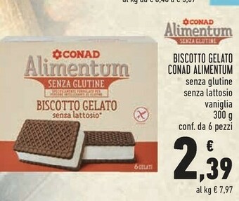 Conad Conad - Biscotto Gelato 300 G(ml) offerta