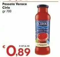 Despar Cirio La Verace Passata 700 G(ml) offerta