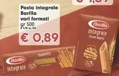 Despar Barilla Pennette Rigate Integrale 500 G(ml) offerta