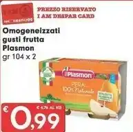 Despar Plasmon Omogeneizzati Alla Frutta Pera offerta