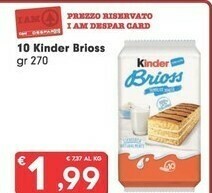 Despar Ferrero Kinder Brioss 270 G(ml) offerta