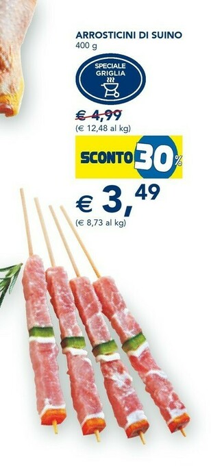Esselunga Arrosticini Di Suino 400 G offerta