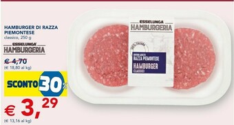 Esselunga Hamburger Di Razza Piemontese offerta