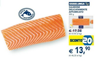 Esselunga Salmone Delicatamente Affumicato 300 G offerta