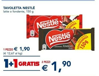 Esselunga Nestlè Tavoletta Latte O Fondente 150 G offerta