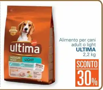 Unes Ultima Alimento per cani adult o light 2,2 kg offerta