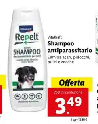 Lidl Shampoo antiparassitario 250ml offerta
