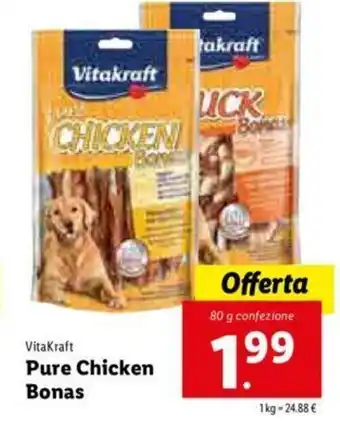 Lidl Pure Chicken Bonas 80g offerta