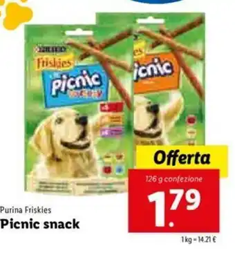 Lidl Picnic snack 125g offerta