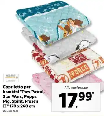 Lidl Coprilletto per bambini offerta