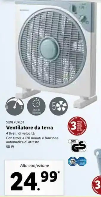 Lidl Ventilatore da terra offerta