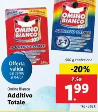 Lidl Additivo Totale Omino Bianco offerta