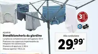 Lidl Stendibiancheria da giardino offerta